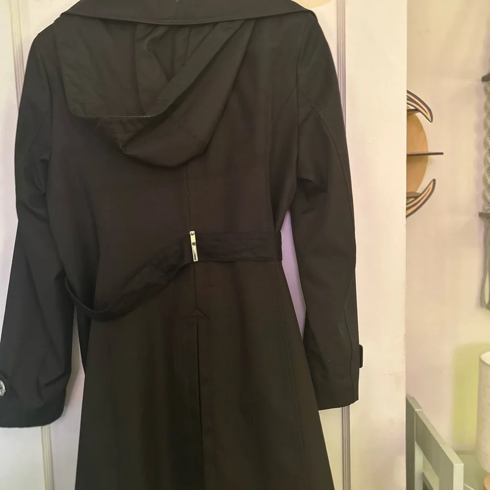 Calvin Klein Women's Black Trench Coat - Picture 8 of 13